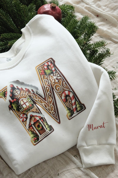 GINGERBREAD HOUSE KİŞİSELLEŞTİRİLEBİLİR SWEATSHIRT