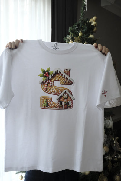 GINGERBREAD HOUSE KİŞİSELLEŞTİRİLEBİLİR T-SHIRT