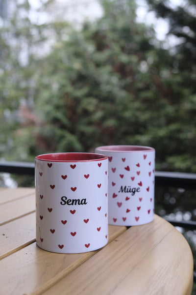 RED HEARTS KİŞİSELLEŞTİRİLEBİLİR MUG | 300ML