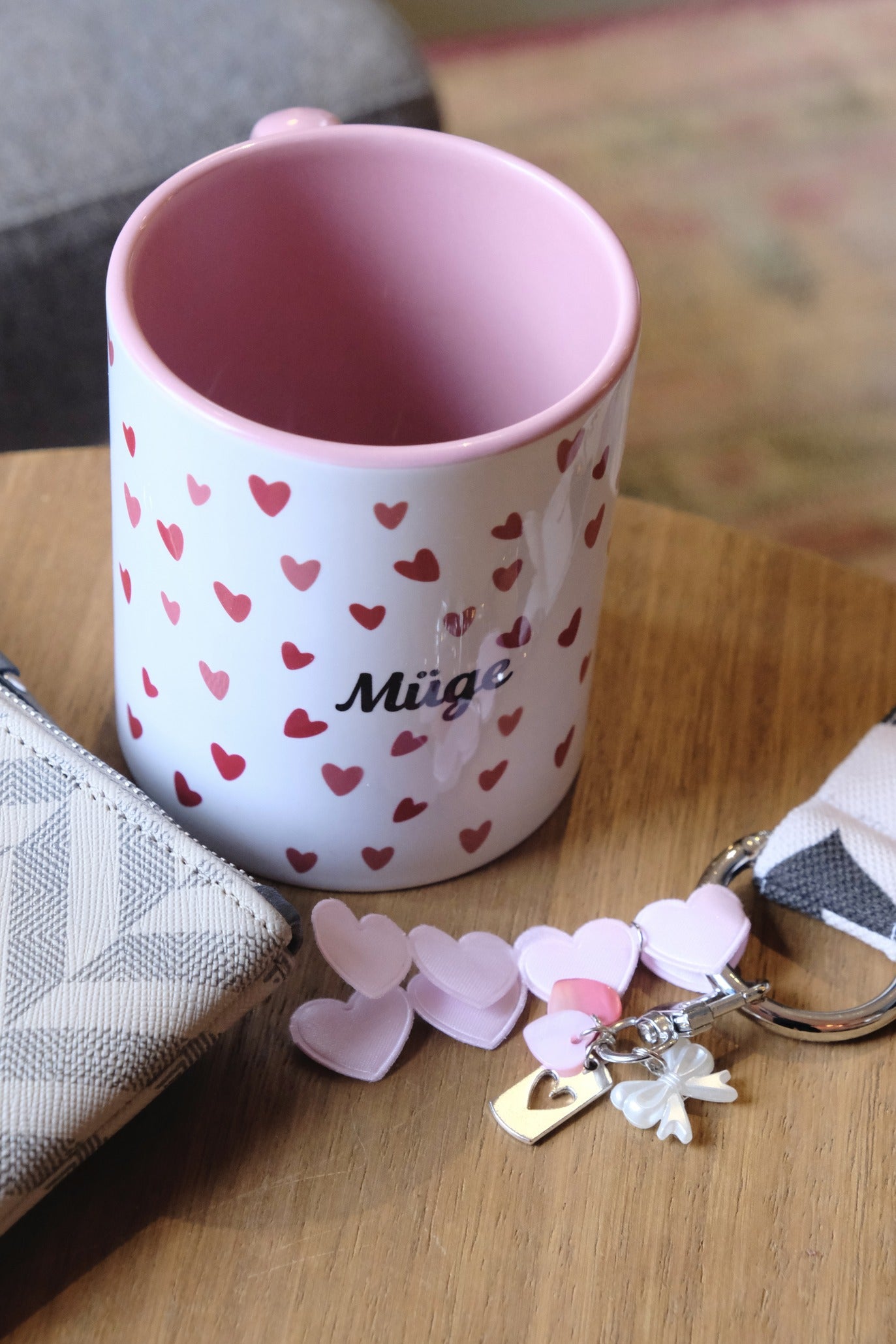 PINK HEARTS KİŞİSELLEŞTİRİLEBİLİR MUG | 300ML