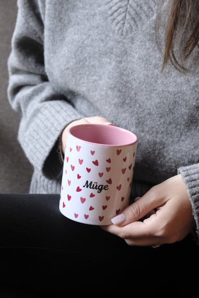 PINK HEARTS KİŞİSELLEŞTİRİLEBİLİR MUG | 300ML