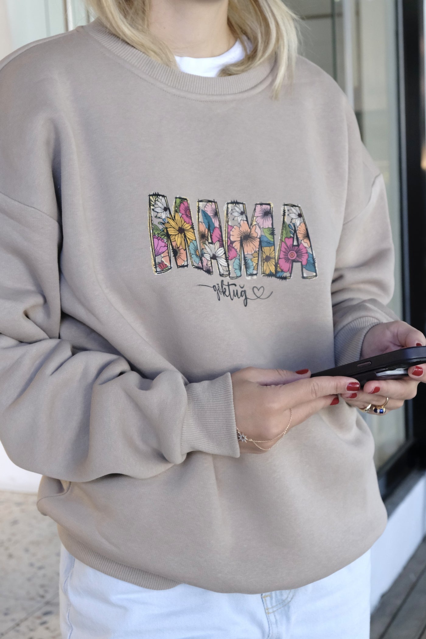 BLOOMING MAMA KİŞİSELLEŞTİRİLEBİLİR SWEATSHIRT