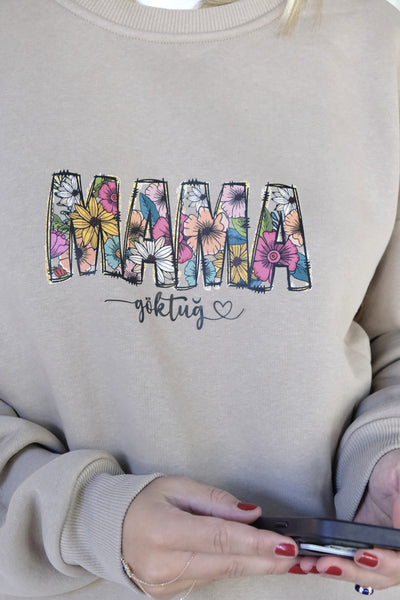 BLOOMING MAMA KİŞİSELLEŞTİRİLEBİLİR SWEATSHIRT