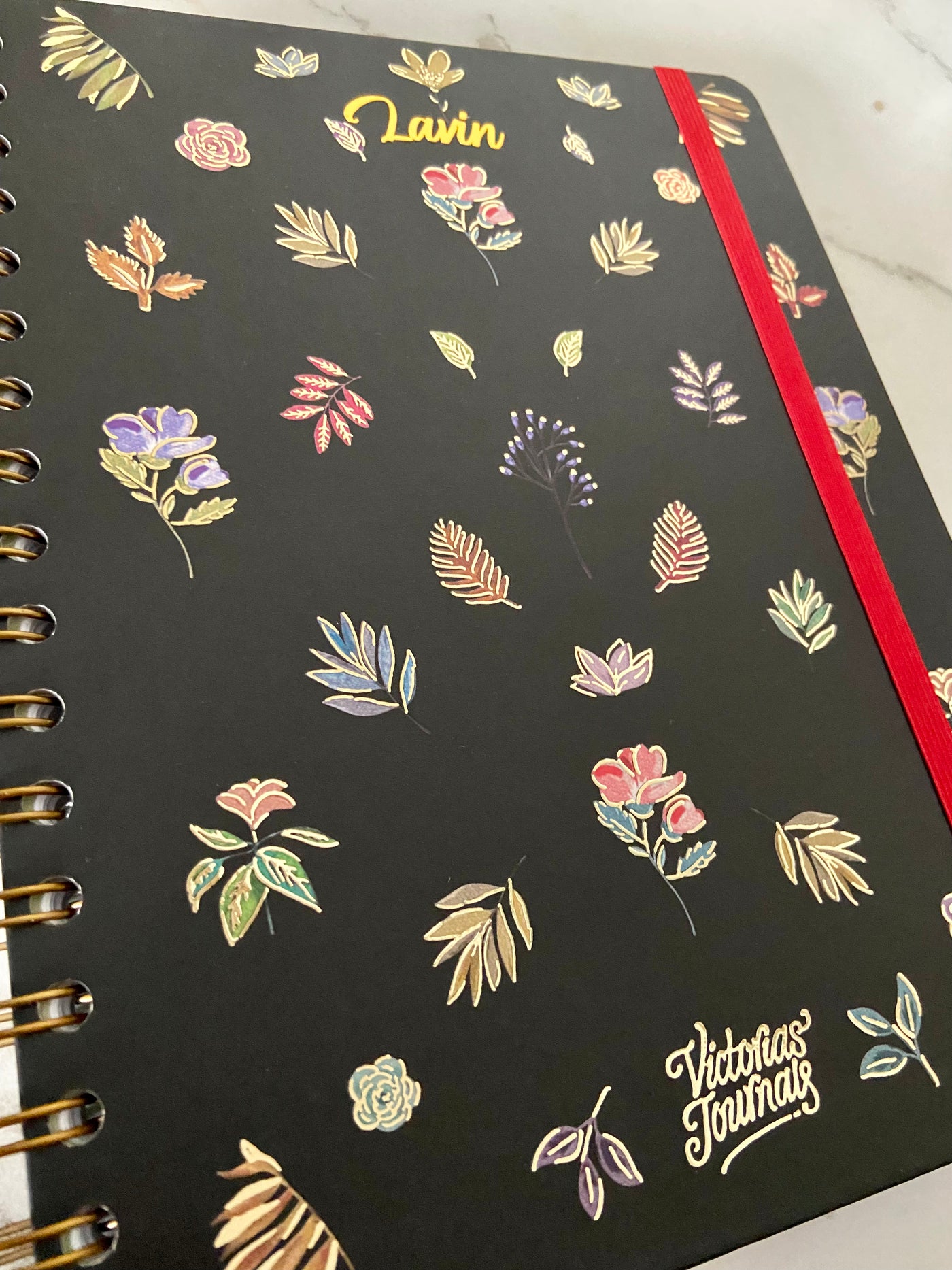 VICTORIA'S JOURNALS WILD FLOWERS Spiralli Planlayıcı Defter Sert Kapak 14x24 cm