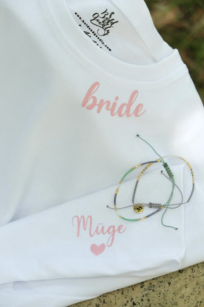 HAPPY BRIDE KİŞİSELLEŞTİRİLEBİLİR T-SHIRT