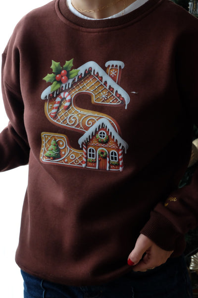 GINGERBREAD HOUSE KİŞİSELLEŞTİRİLEBİLİR SWEATSHIRT